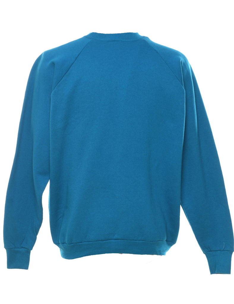 Teal Plain Sweatshirt - XL