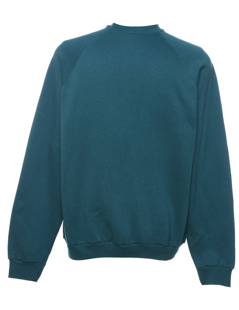 Teal Plain Sweatshirt - XL
