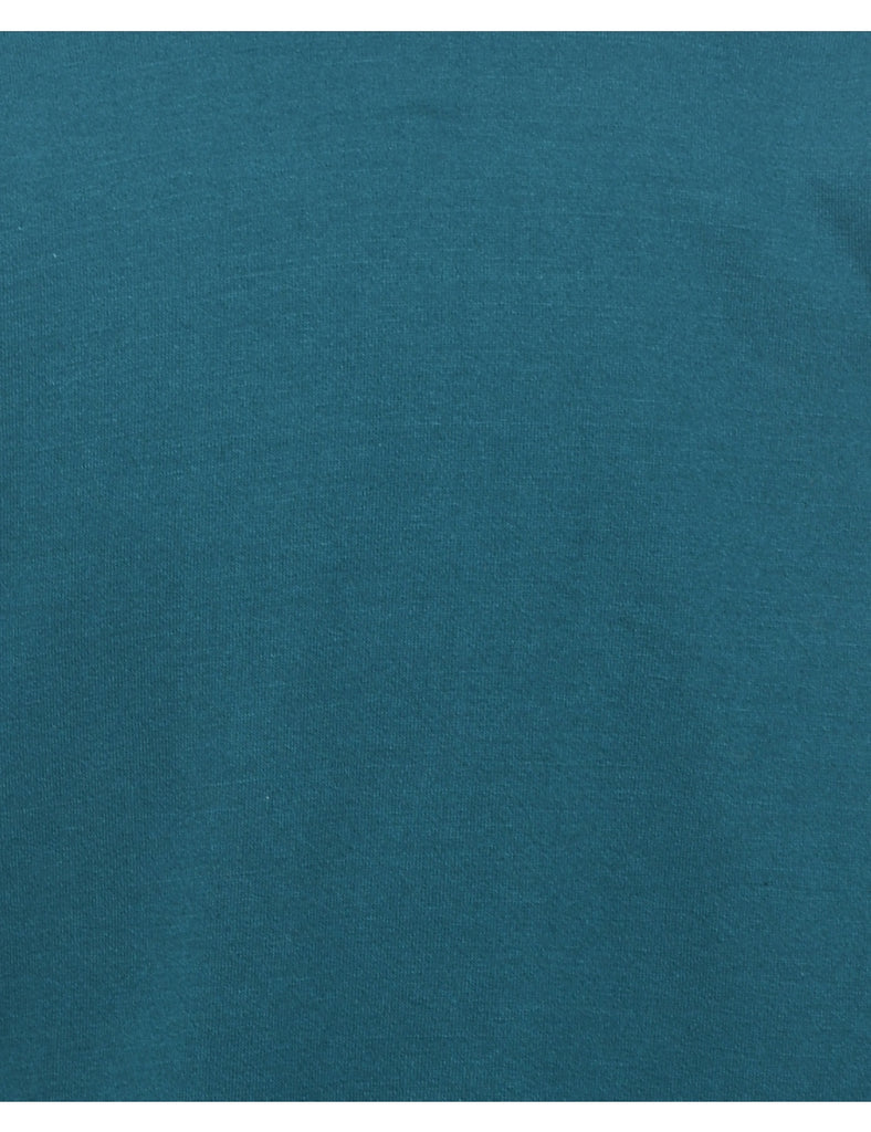 Teal Plain Sweatshirt - XL