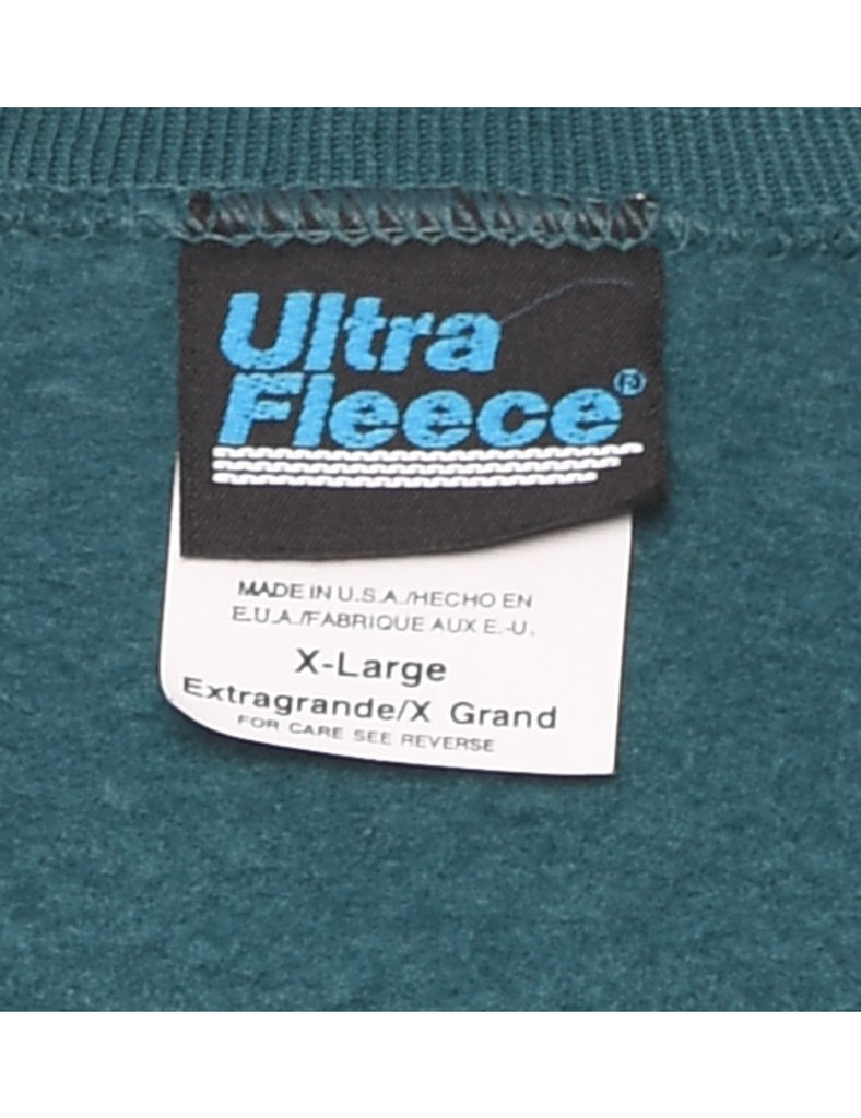 Teal Plain Sweatshirt - XL