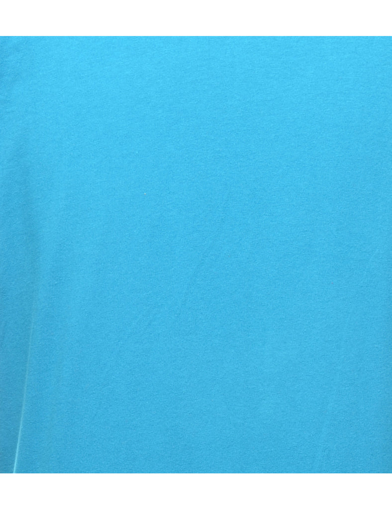 Teal Plain T-shirt - XL