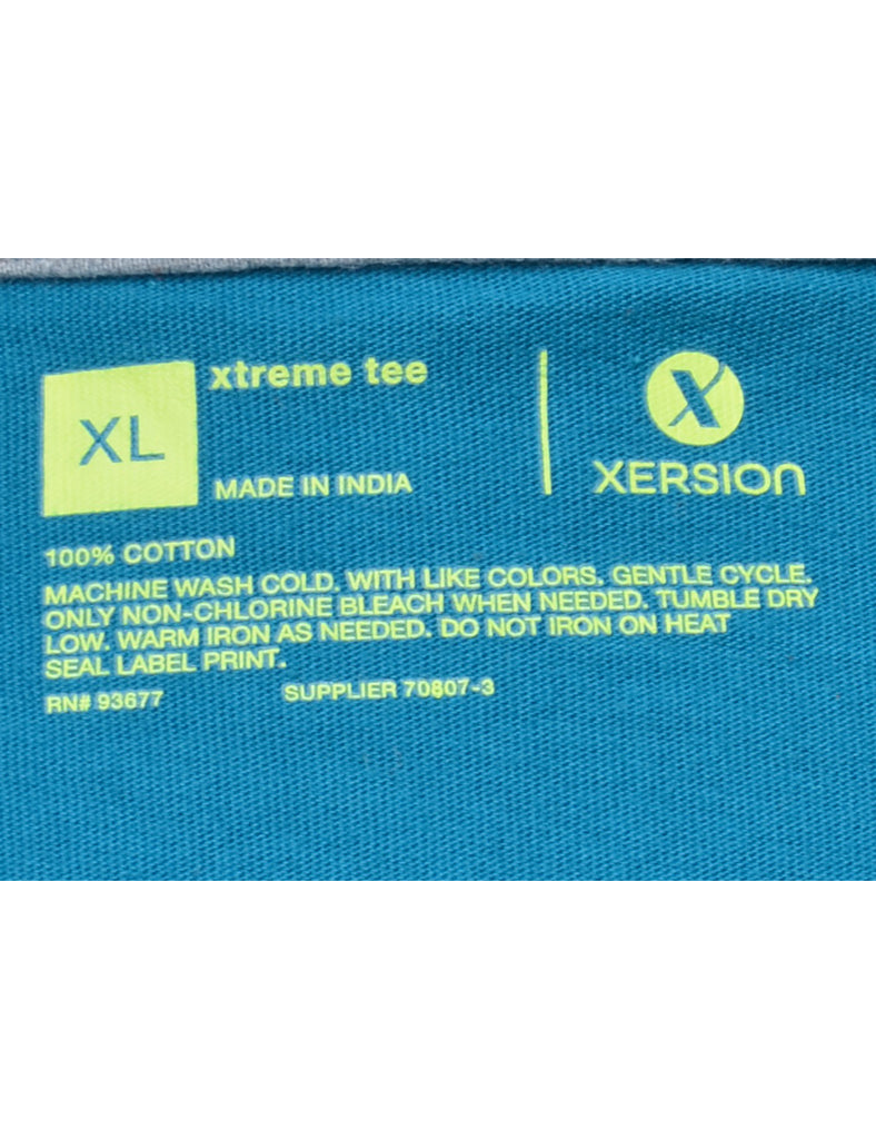 Teal Plain T-shirt - XL