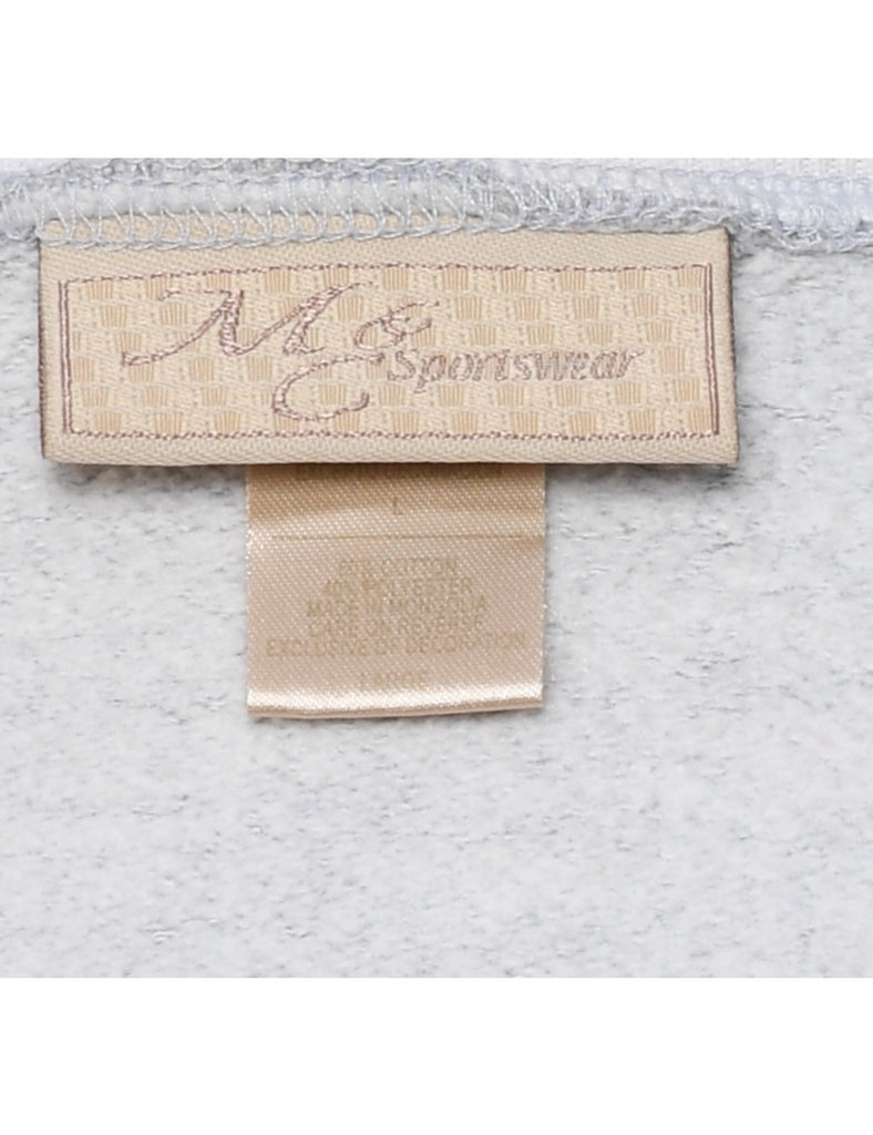 Teddy Bear Print Christmas Sweatshirt - L