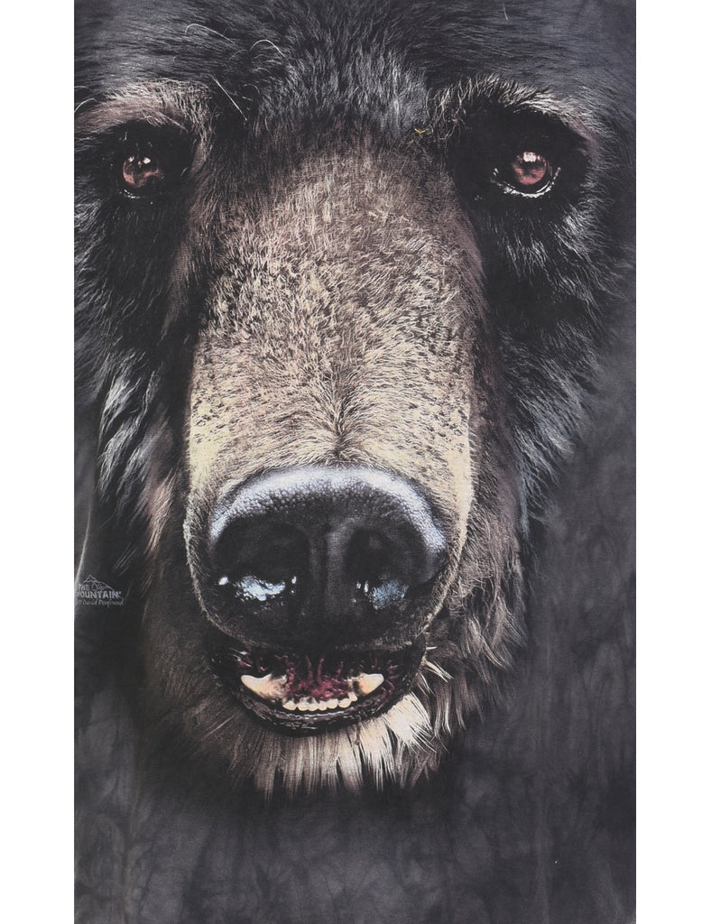 The Mountain Bear Design T-Shirt - L