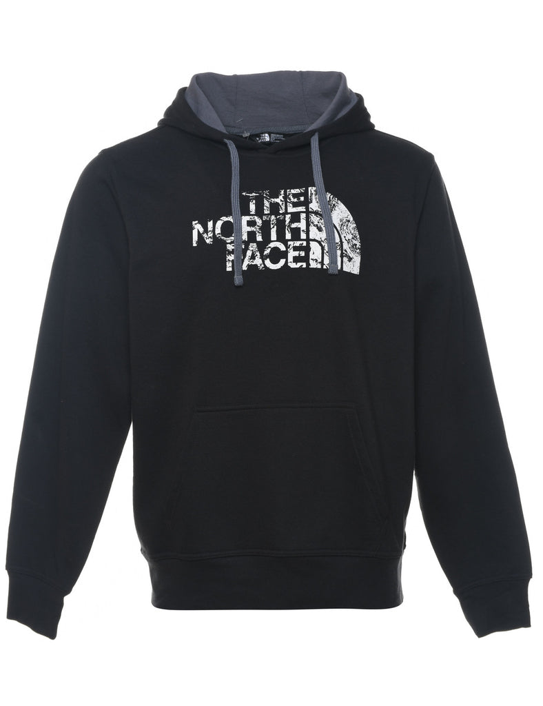 The North Face Black & White Printed Hoodie - M