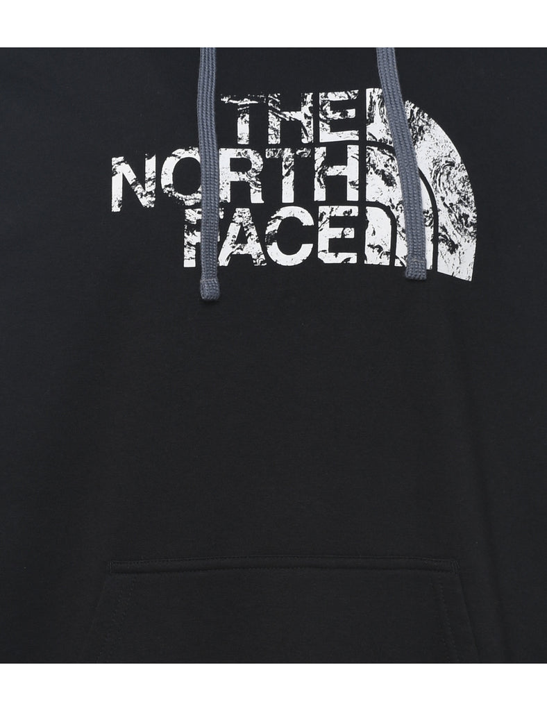 The North Face Black & White Printed Hoodie - M