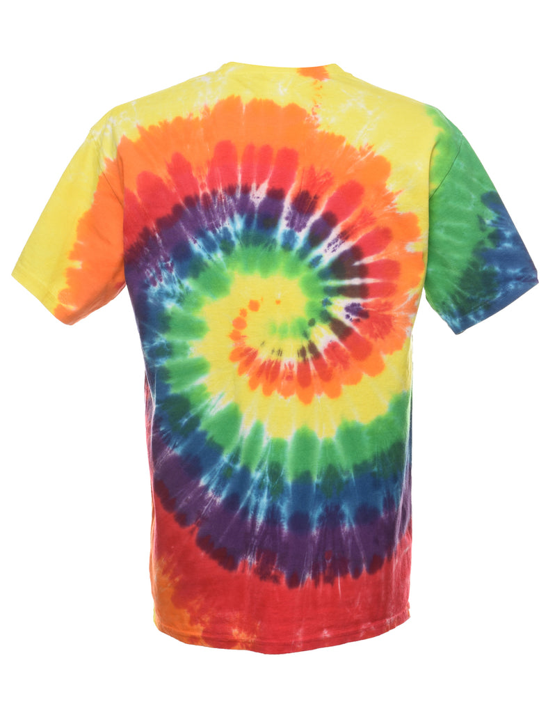 Tie Dye Circles Of Care Printed T-shirt - M
