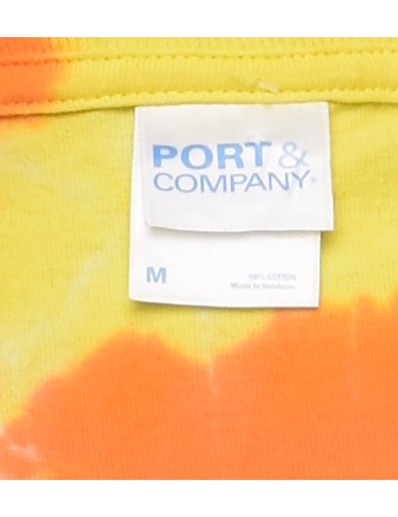 Tie Dye Circles Of Care Printed T-shirt - M