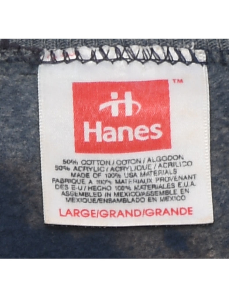 Tie-Dye Design Dark Grey Sweatshirt - L