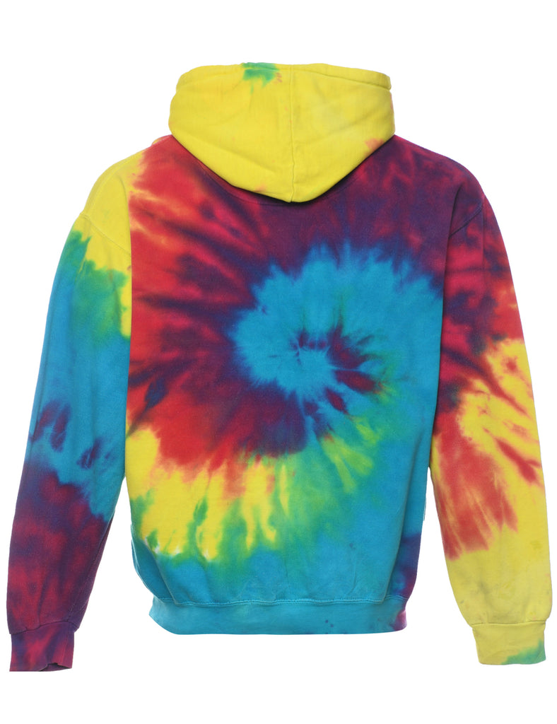 Tie-dye Design Multi-Colour Hoodie - M