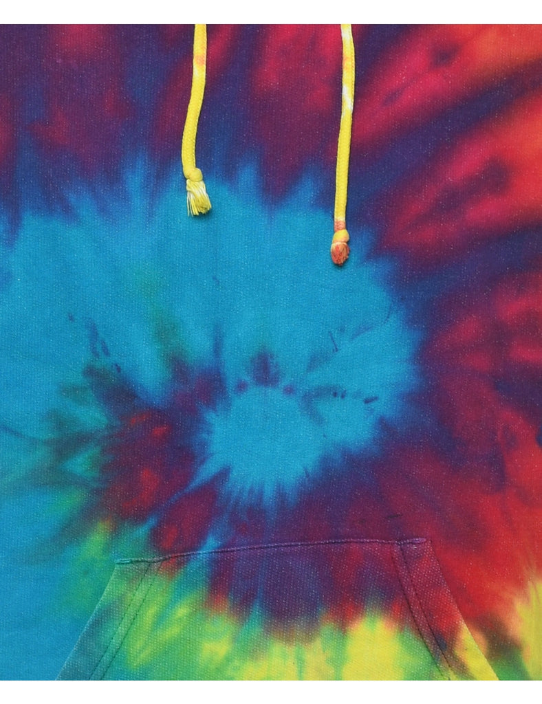 Tie-dye Design Multi-Colour Hoodie - M