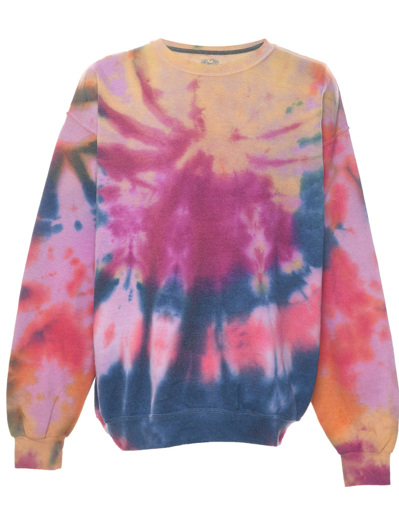 Tie-Dye Design Multi-Colour Sweatshirt - XL