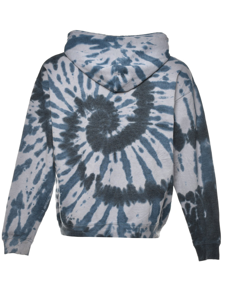 Tie-dye Hooded Cartoon Sweatshirt - XL