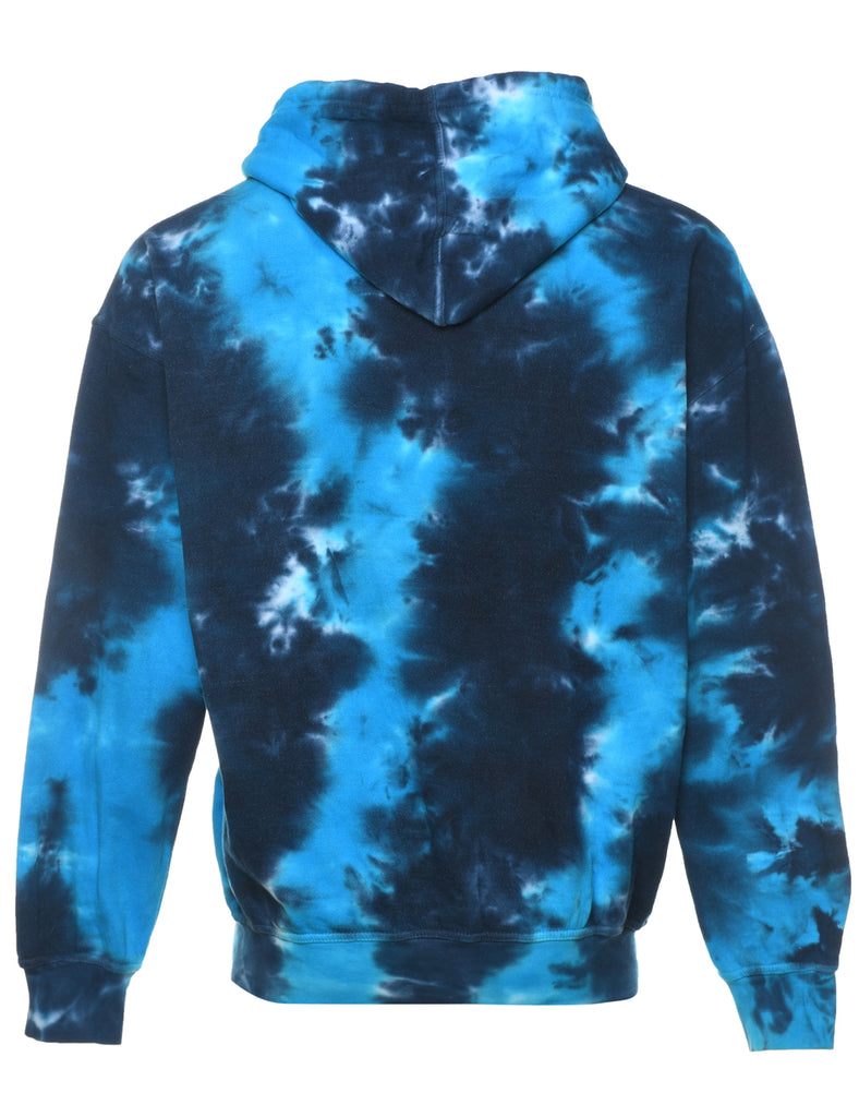 Tie-dye Navy & Blue Hoodie - L