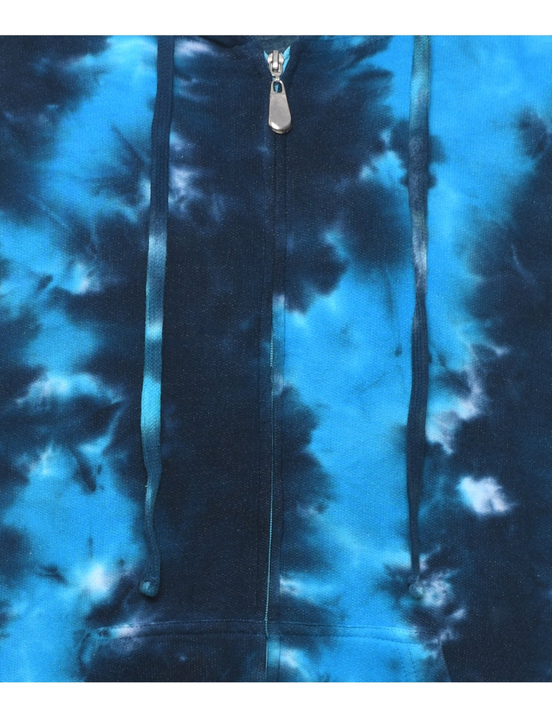 Tie-dye Navy & Blue Hoodie - L