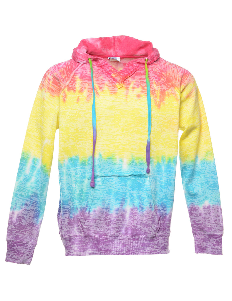 Tie-dye Printed Hoodie - S