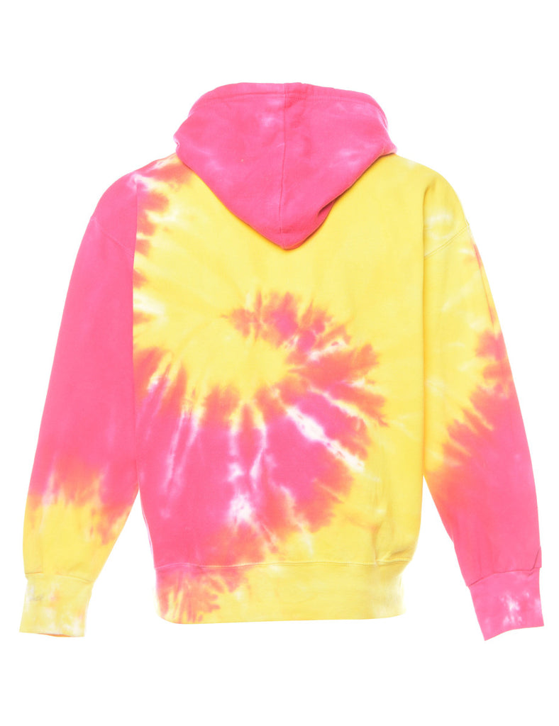 Tie-dye Printed Hoodie - L