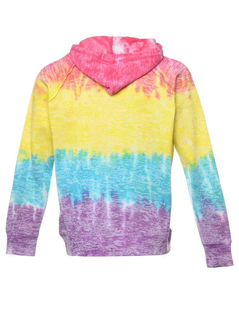 Tie-dye Printed Hoodie - S