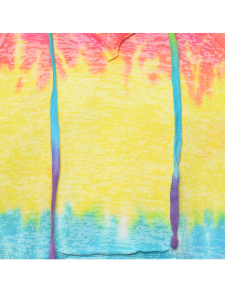 Tie-dye Printed Hoodie - S