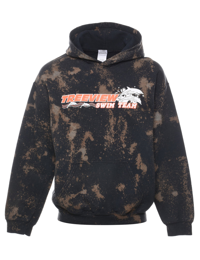 Tie-dye Treeview Swim Team Hoodie - M