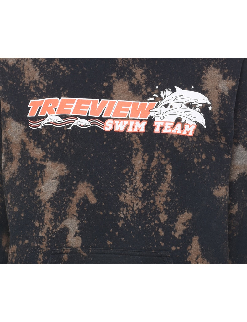 Tie-dye Treeview Swim Team Hoodie - M