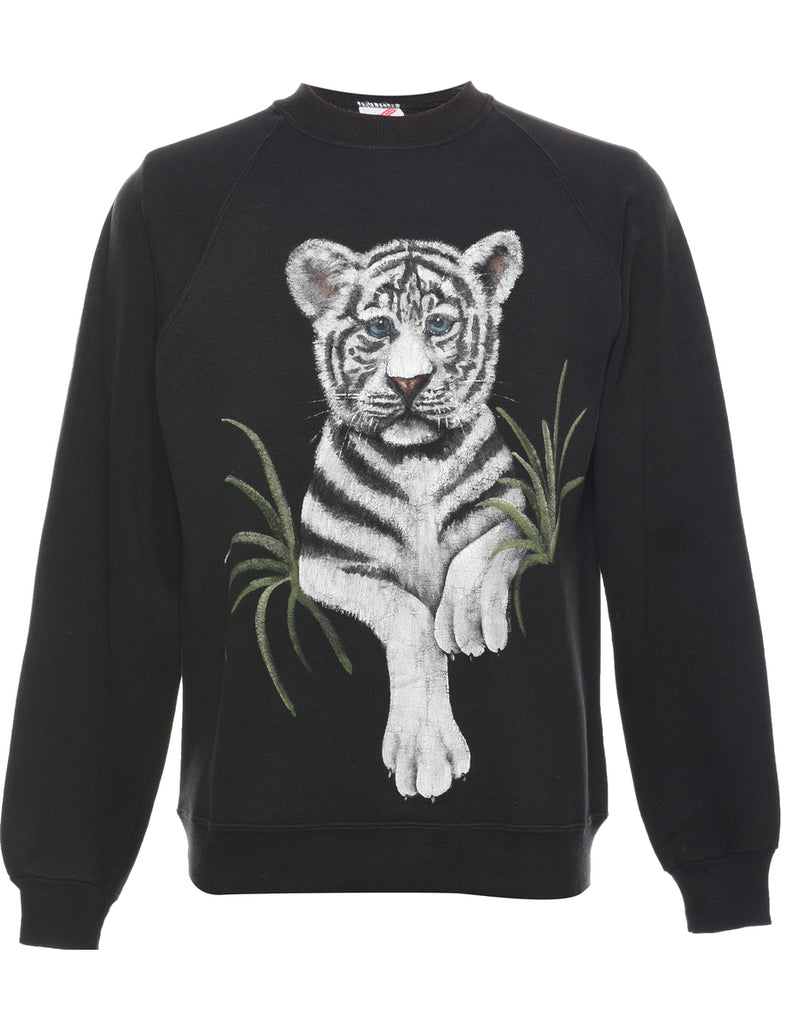Tiger Animal Sweatshirt - L