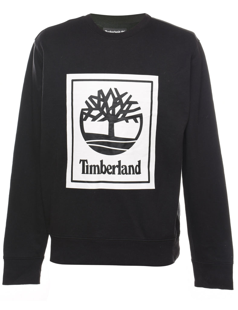 Timberland Black & Off-White Printed Sweatshirt - M