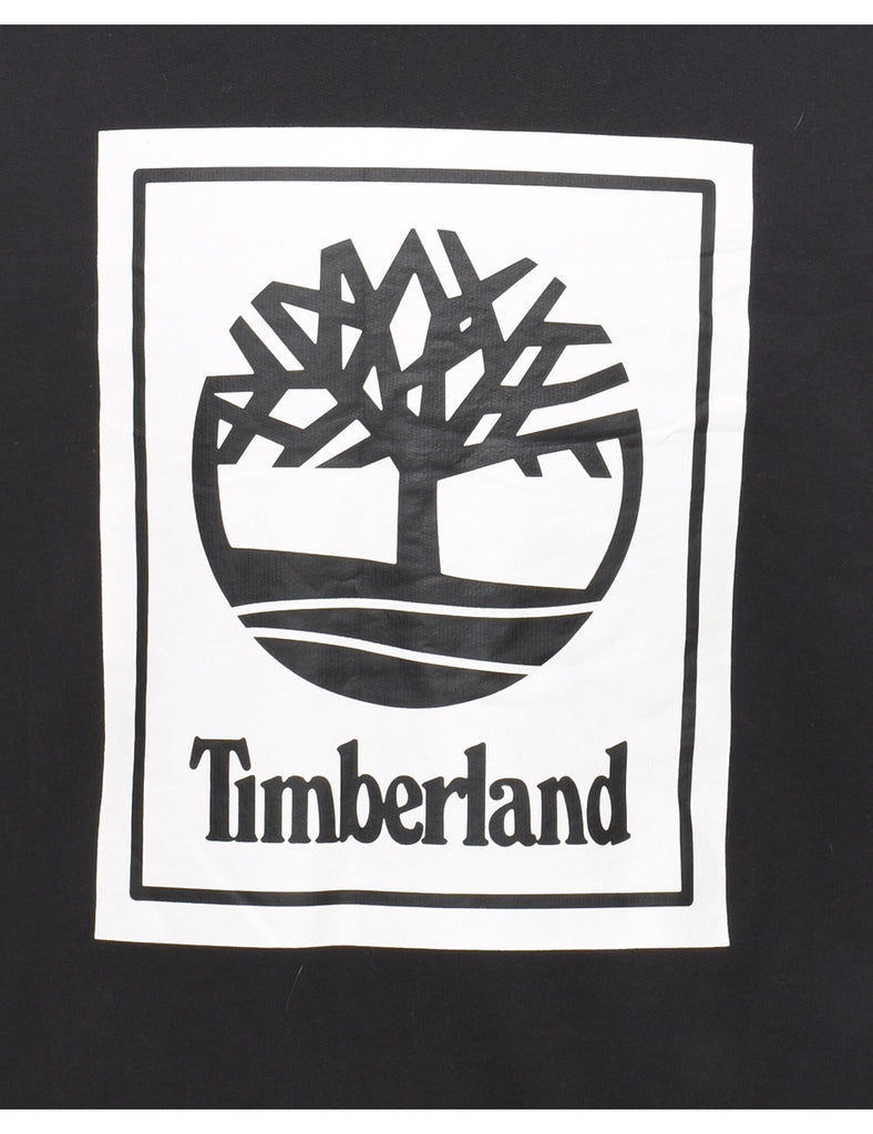 Timberland Black & Off-White Printed Sweatshirt - M