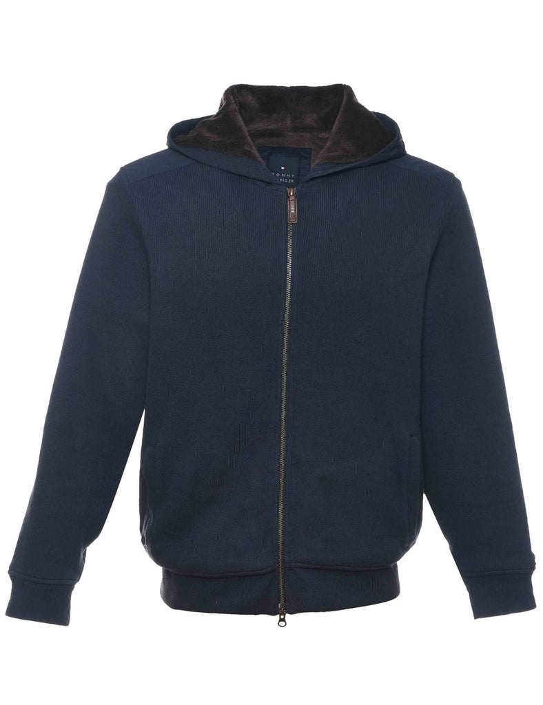 Tommy Hilfiger Navy Hooded Track Top - M