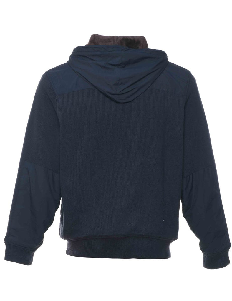 Tommy Hilfiger Navy Hooded Track Top - M