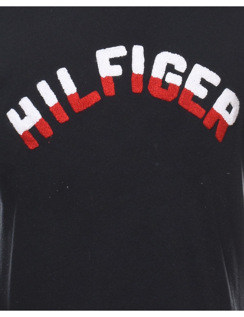 Tommy Hilfiger Navy, Red & White 1990s Sweatshirt - S