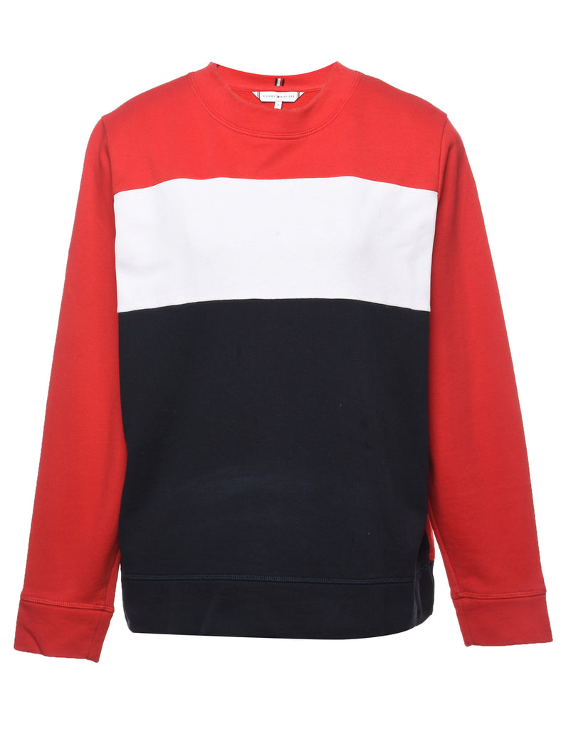 Tommy Hilfiger Navy, Red & White Sweatshirt - S