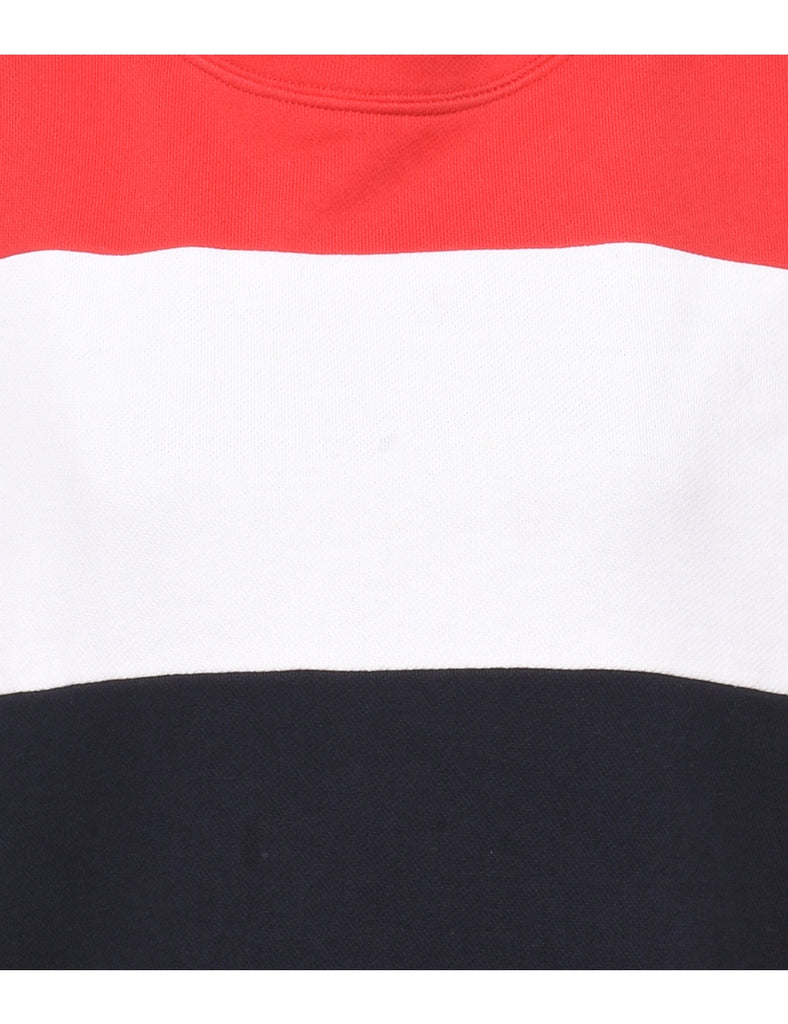Tommy Hilfiger Navy, Red & White Sweatshirt - S