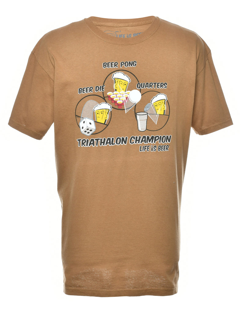 Triathalon Champion Printed T-shirt - L