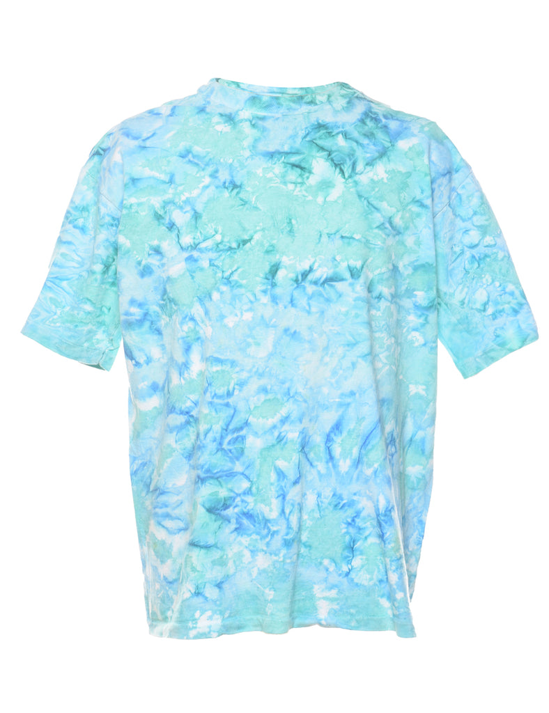Turquoise Tie Dye T-shirt - L