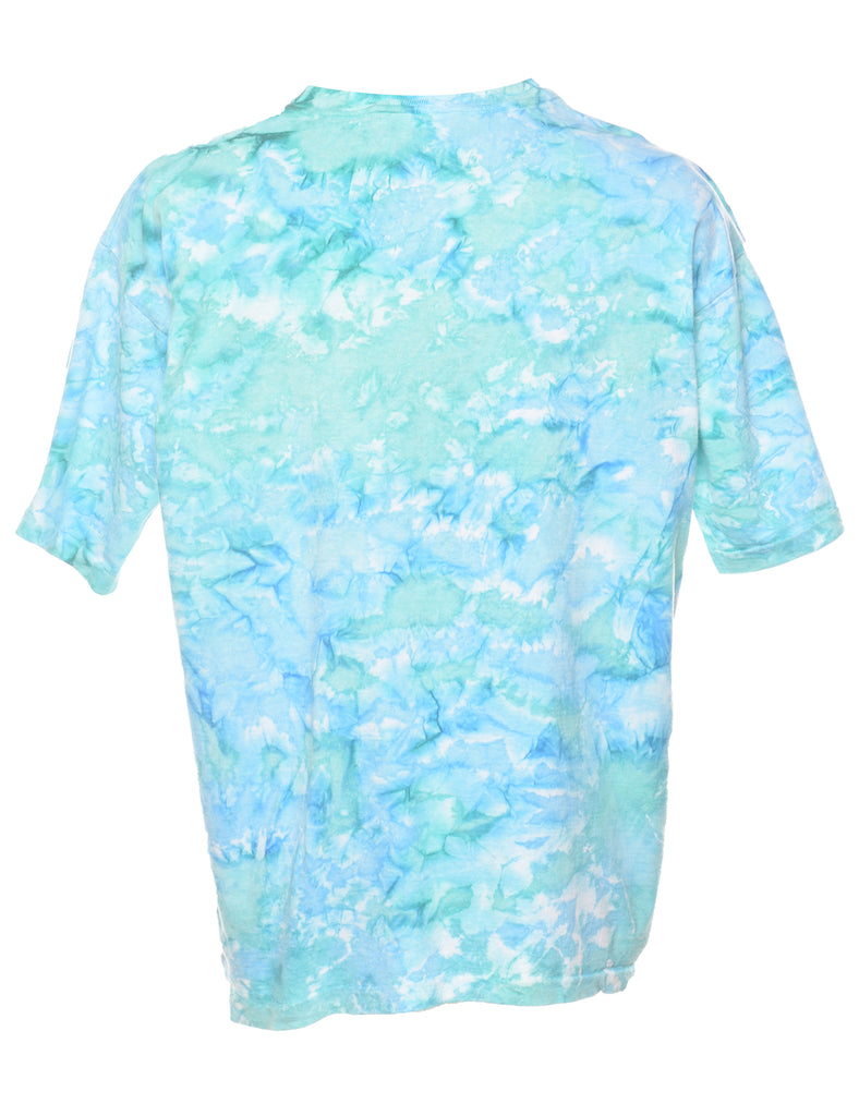 Turquoise Tie Dye T-shirt - L