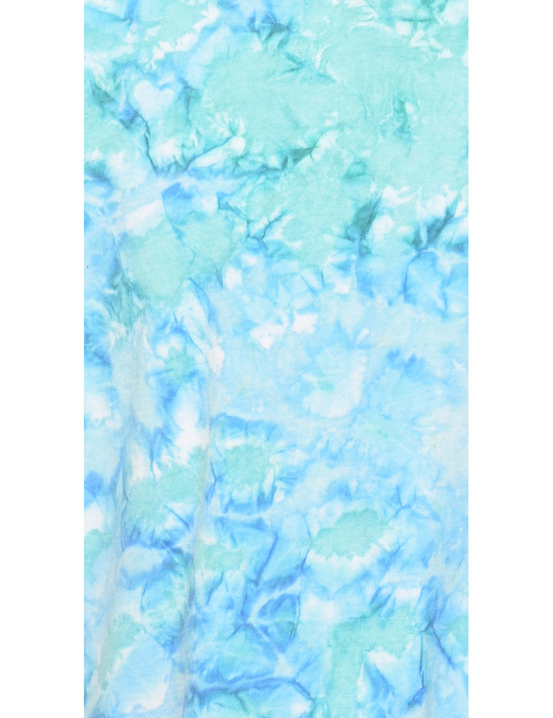 Turquoise Tie Dye T-shirt - L