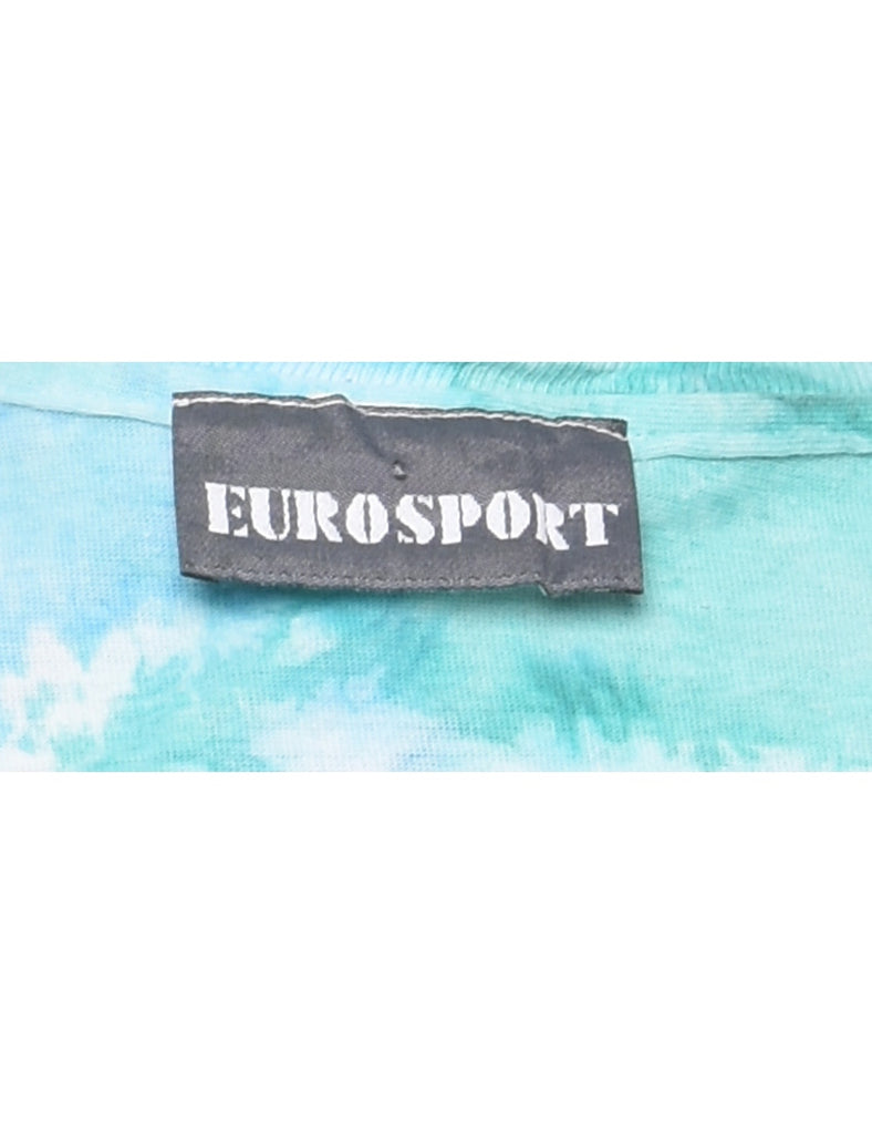 Turquoise Tie Dye T-shirt - L