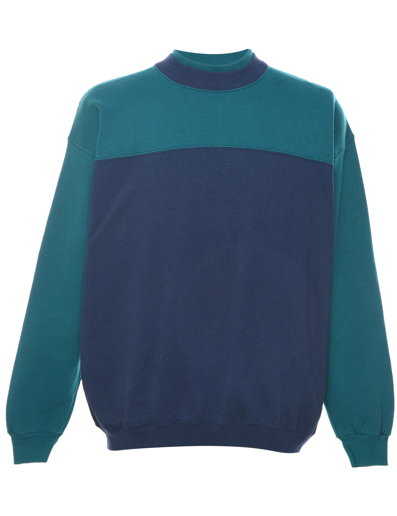 Two Tone Plain Sweatshirt - L