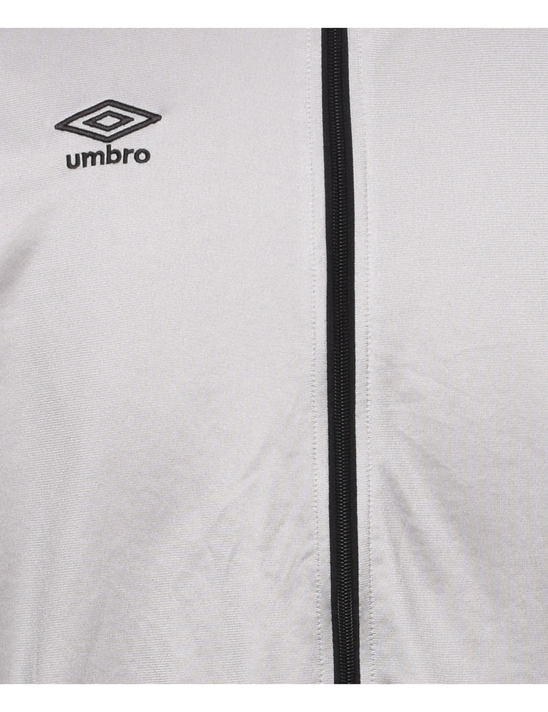 Umbro Light Grey Zip-Front Track Top - L