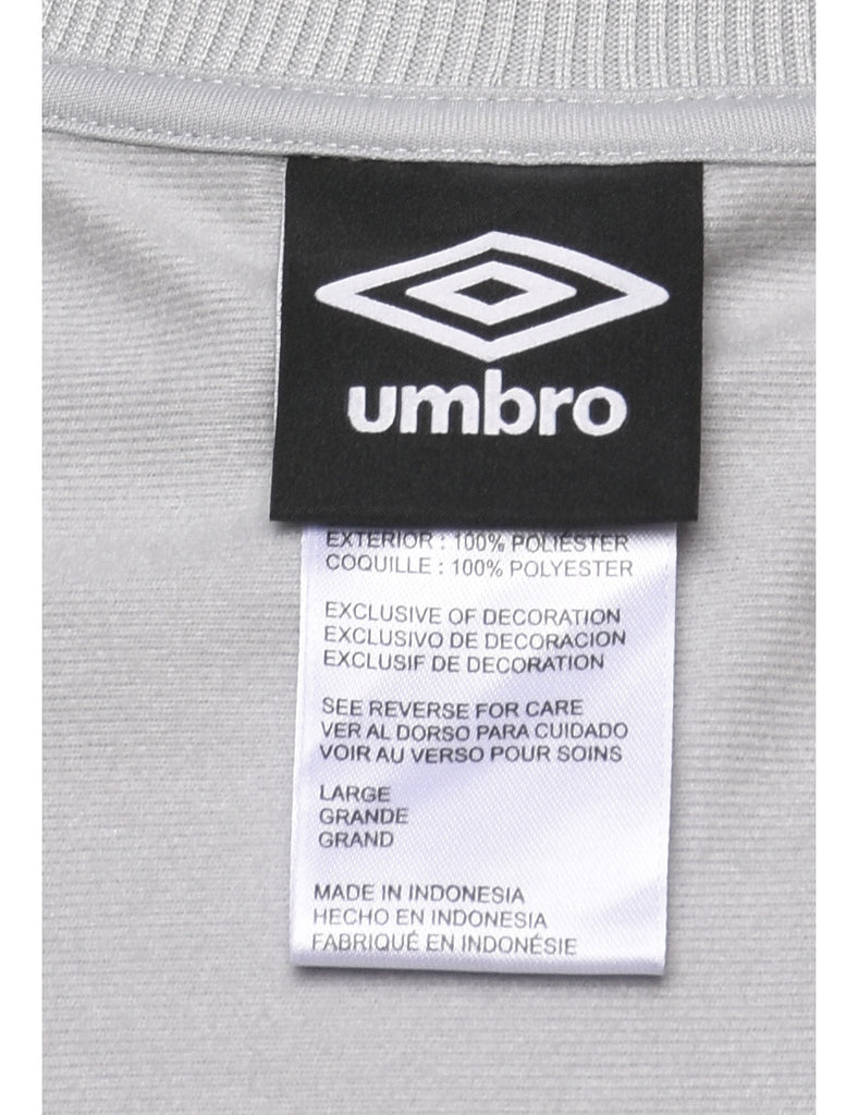 Umbro Light Grey Zip-Front Track Top - L