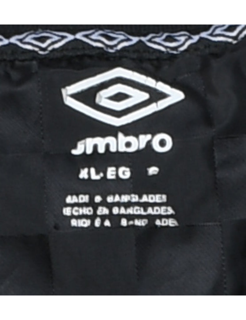 Umbro Plain Black & White T-shirt - XL