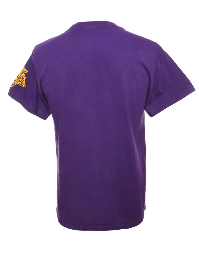 UNI Purple & Yellow Sports T-shirt - M