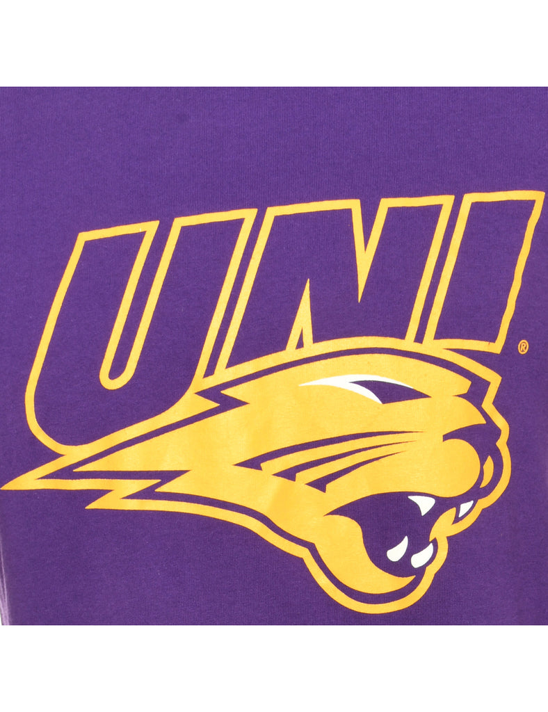 UNI Purple & Yellow Sports T-shirt - M