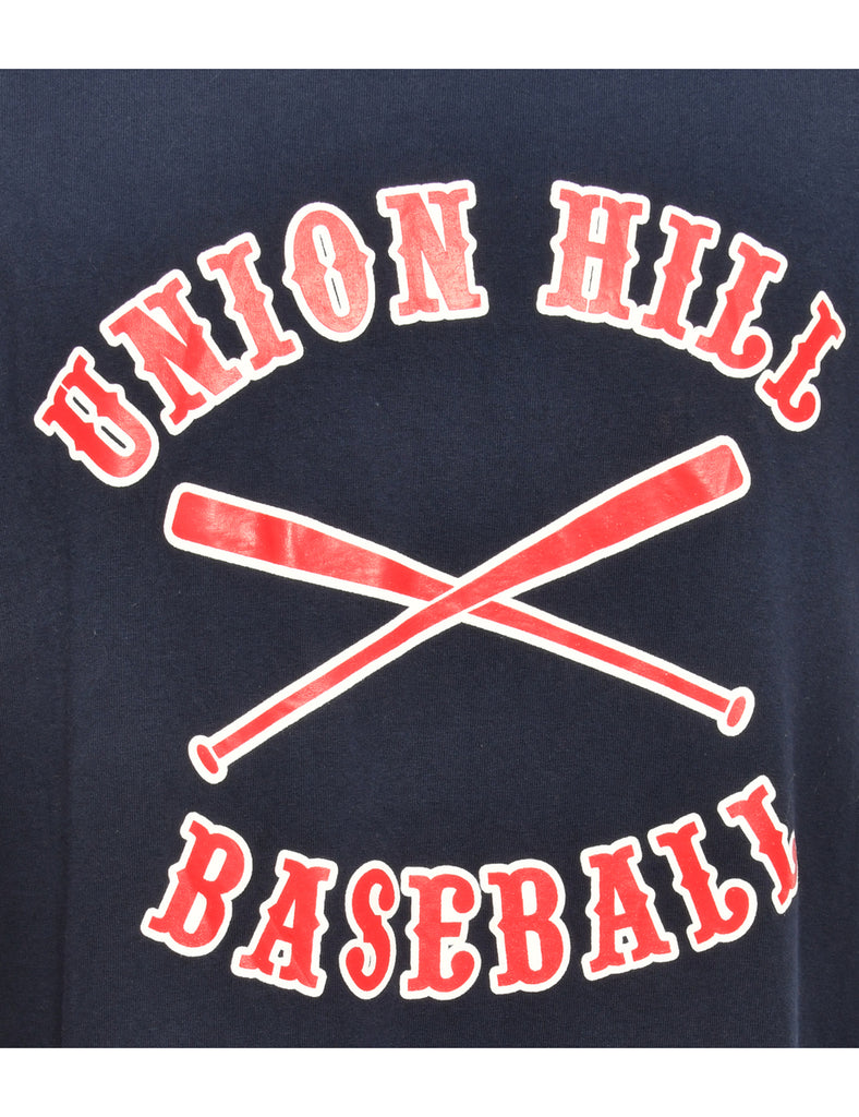 Union Hills Baseball Navy Gildan Sports T-shirt - L