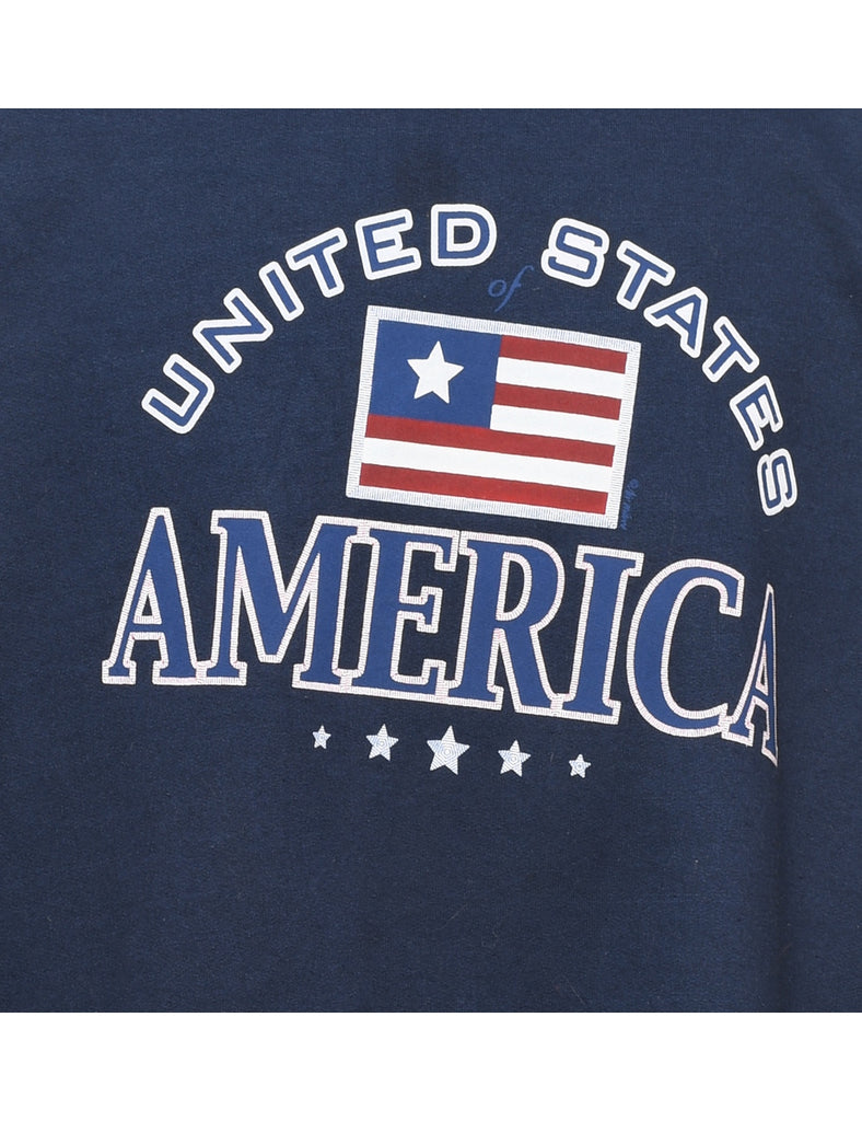 United States America Navy Sweatshirt - XL