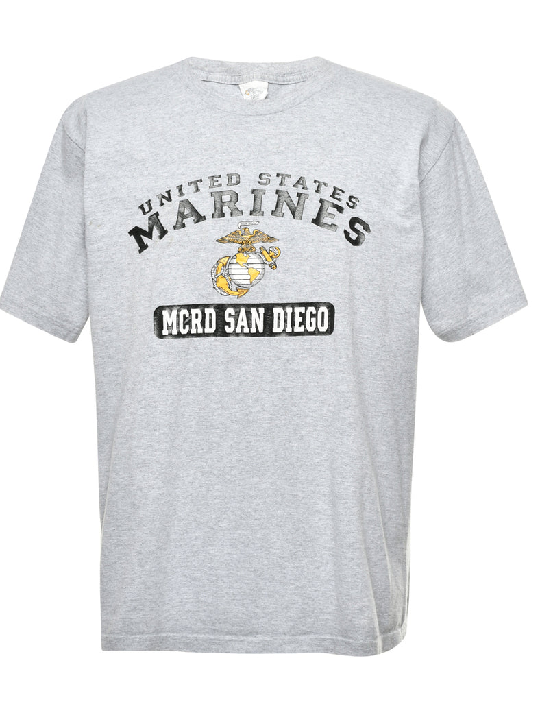 United States Marines Printed T-shirt - L