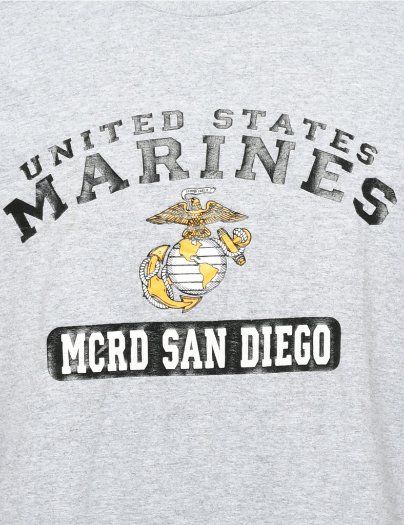 United States Marines Printed T-shirt - L