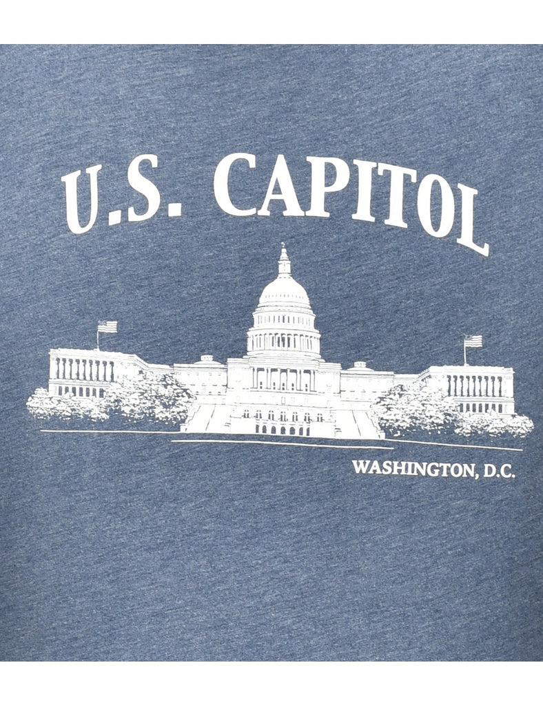 US Capitol Printed T-shirt - L