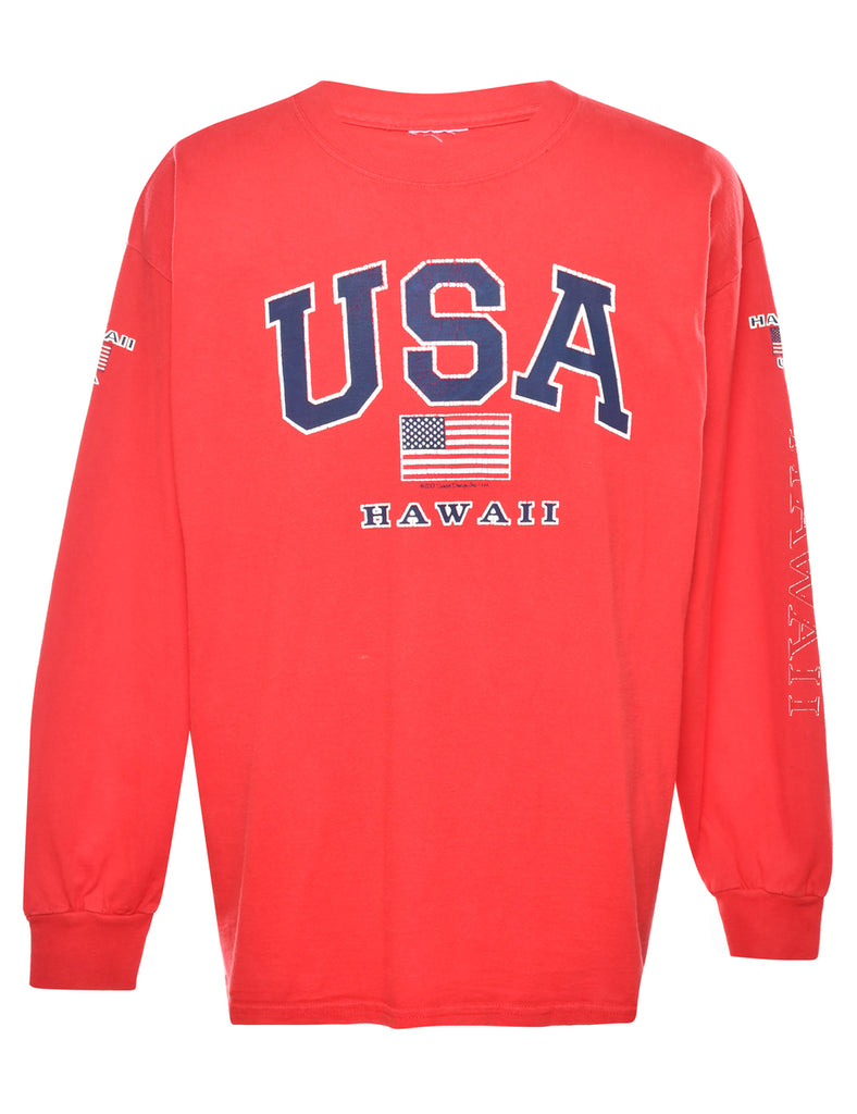 USA Printed T-shirt - XL